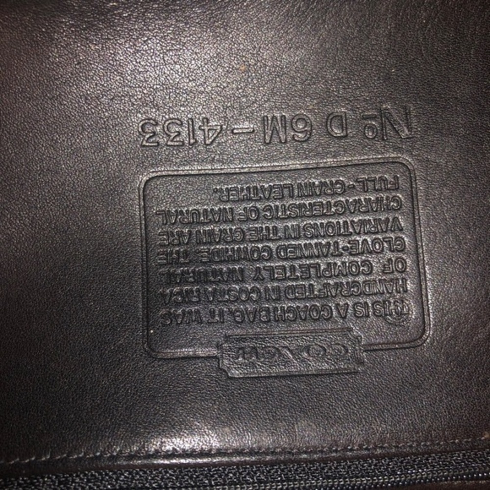Coach vintage black leather tote waverly 4134 - Picture 13 of 16